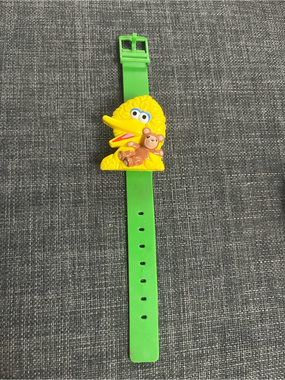 Green Kids Bird Character Wrist Watch with Yellow Bird Charm